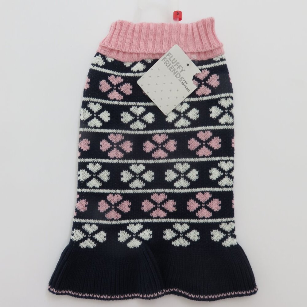 (#117) Fluffy Friends Pet Apparel Dog Sweater Dress Clothes